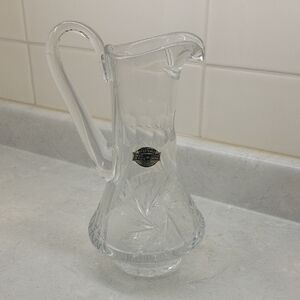 Clear Glass Pitcher with Handle